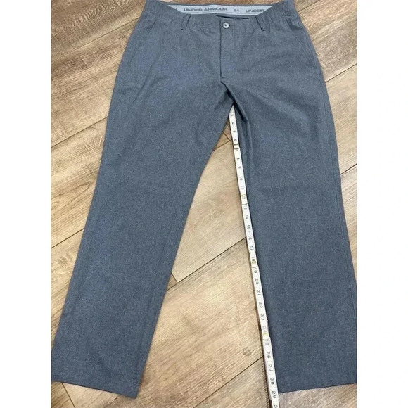 Under Armour Men's Golf Vented Pants Gray Size 36x30 Flat Front - Picture 1 of 6